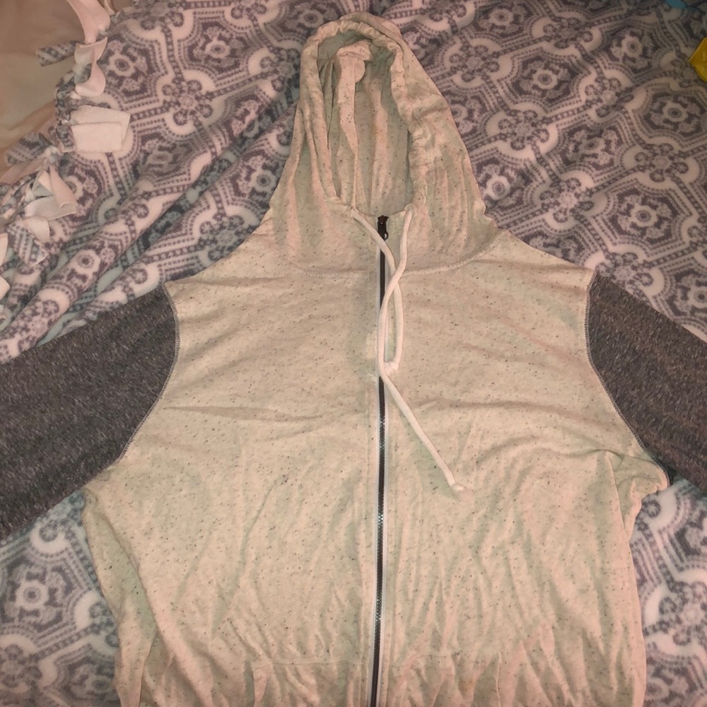Light weight zip up sweatshirt